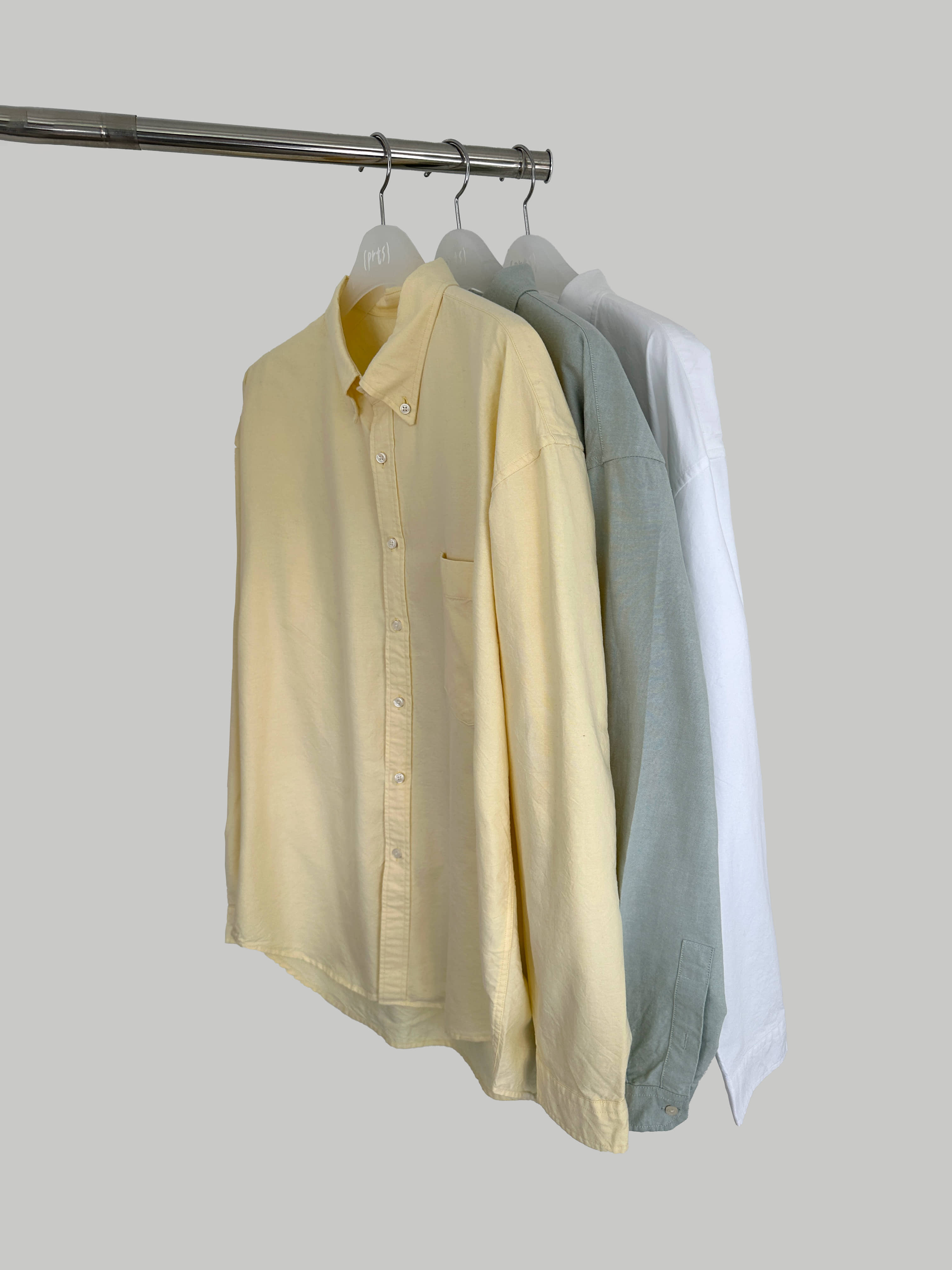 옥스퍼드 박시핏 코튼 셔츠 (3color) (남녀공용)